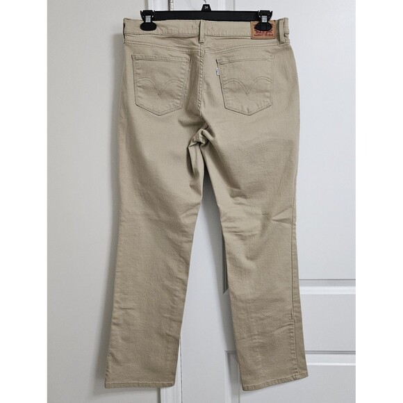 Levi's 505 Jeans Women’s 32 (33x30.5) Tan Mid-Rise Straight Leg EUC - Picture 11 of 11